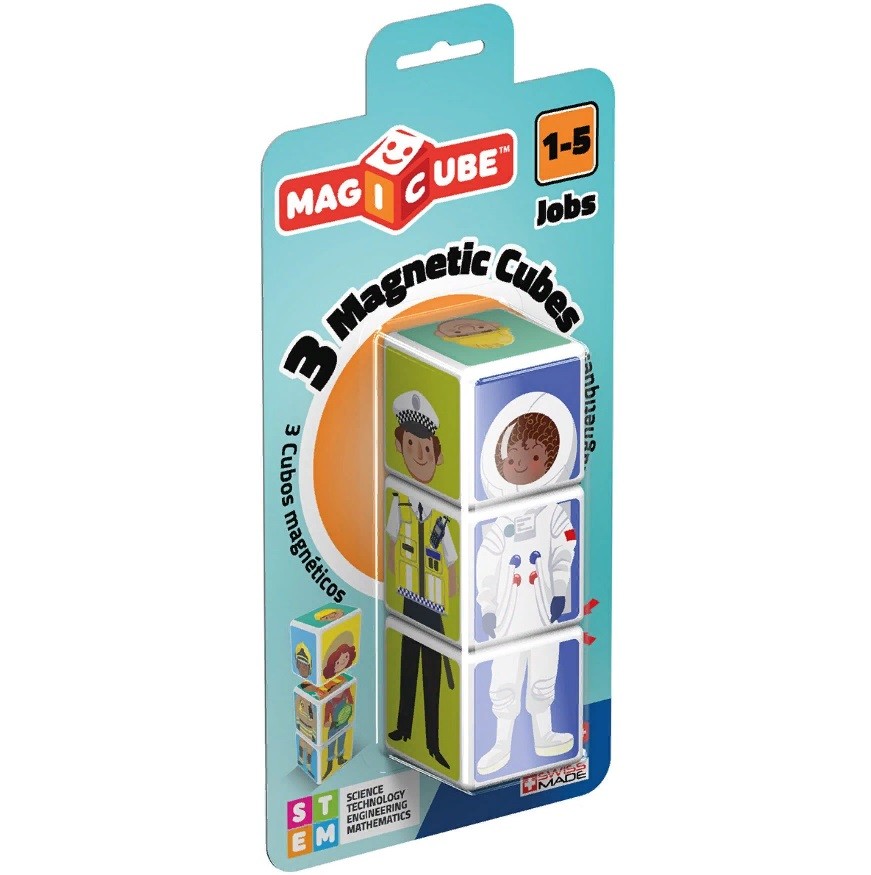 Магнитный конструктор MagiCube Профессии 3 кубика Geomag 139 фото