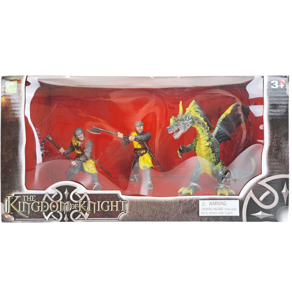 Игровой набор рыцари и дракон фото