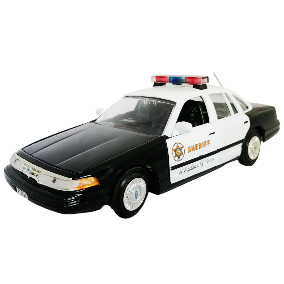 Ford Crown Victoria Los Angeles Country Police 1:24 коллекционная металлическая машинка фото