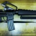 Штурмовая металлическая винтовка-автомат, длина 71,5 см, на 8-ми зарядных пистонах  фото - 4