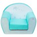 Раскладное бескаркасное (мягкое) детское кресло серии "Дрими", цвет Аквамарин фото - 3