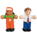 Эвакуатор Big Тим с прицепом-лебедкой развивающая инерционная игрушка WOW Toys фото - 11