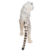 Белый бенгальский тигр 7 см Panthera tigris tigris — фигурка-игрушка дикого животного фото - 3