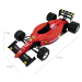 Formula-1 Ferrari F1 641/2 болид Жана Алези 1:24 коллекционная металлическая масштабная машинка фото - 2