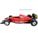 Formula-1 Ferrari F1 641/2 болид Жана Алези 1:24 коллекционная металлическая масштабная машинка фото - 3