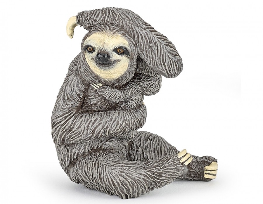 Трёхпалый ленивец 5 см Bradypus tridactylus — фигурка игрушка дикого животного фото