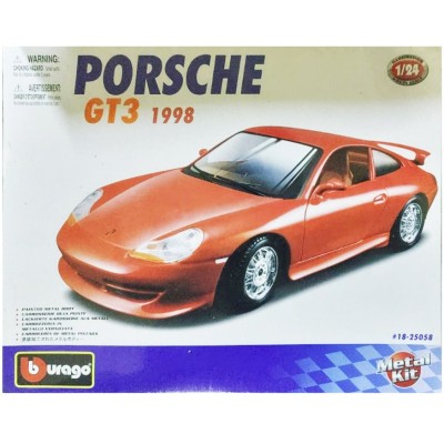 Porsche GT3 1998 года 1:24 сборная металлическая модель автомобиля 