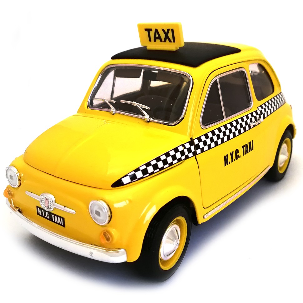 Fiat 500 Taxi коллекционная модель автомобиля 1:18 фото
