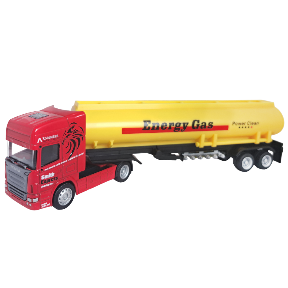 Тягач Scania с цистерной коллекционная машинка масштаб 1:64 фото