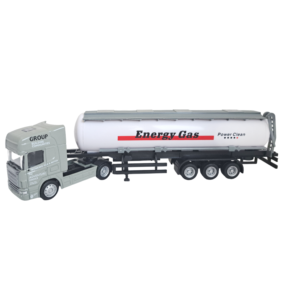 Тягач Scania с цистерной коллекционная машинка масштаб 1:64 фото