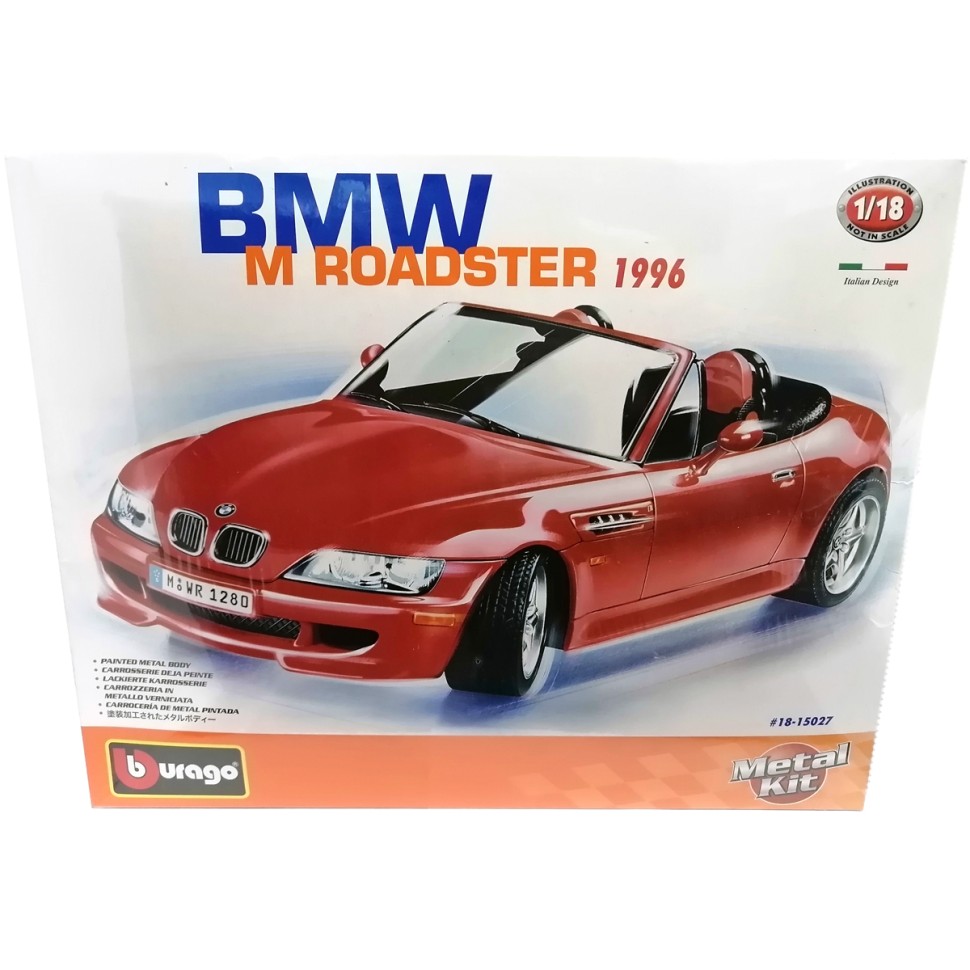 BMW M Roadster (1996) Cabriolet 1:18 Bburago сборная модель автомобиля Metal Kit фото