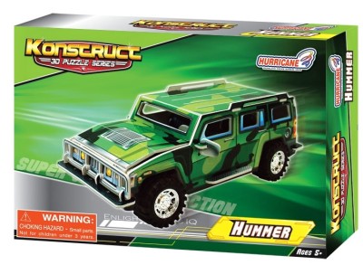 Автомобиль Hammer Хаммер 3D конструктор-пазл от 5 лет KusTomWood