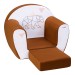 Раскладное бескаркасное (мягкое) детское кресло серии "Дрими", цвет Шоколад, Стиль 2 фото - 4