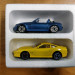 Модель BMW Z3 M + Ferrari 550 Maranello желтая масштаба 1:43, металл фото - 8