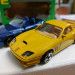 Модель BMW Z3 M + Ferrari 550 Maranello желтая масштаба 1:43, металл фото - 4