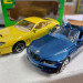 Модель BMW Z3 M + Ferrari 550 Maranello желтая масштаба 1:43, металл фото - 5