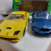 Модель BMW Z3 M + Ferrari 550 Maranello желтая масштаба 1:43, металл фото - 6