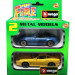 Модель BMW Z3 M + Ferrari 550 Maranello желтая масштаба 1:43, металл фото - 3