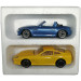 Модель BMW Z3 M + Ferrari 550 Maranello желтая масштаба 1:43, металл фото - 2