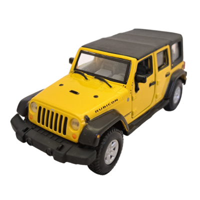 Jeep Wrangler Unlimited Rubicon масштаб 1:32 Bburago коллекционная модель автомобиля  yellow