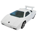 Lamborghini Countach 5000 коллекционная машинка, масштаб 1:43, металл white фото - 3