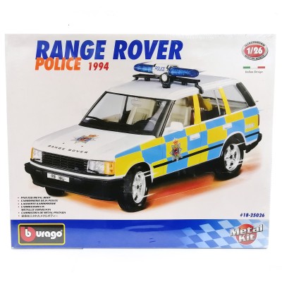 Range Rover Police 1994 Bburago 1:26 сборная модель автомобиля 