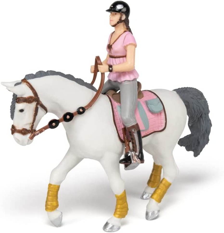 Нарядная наездница на лошади набор фигурок фото