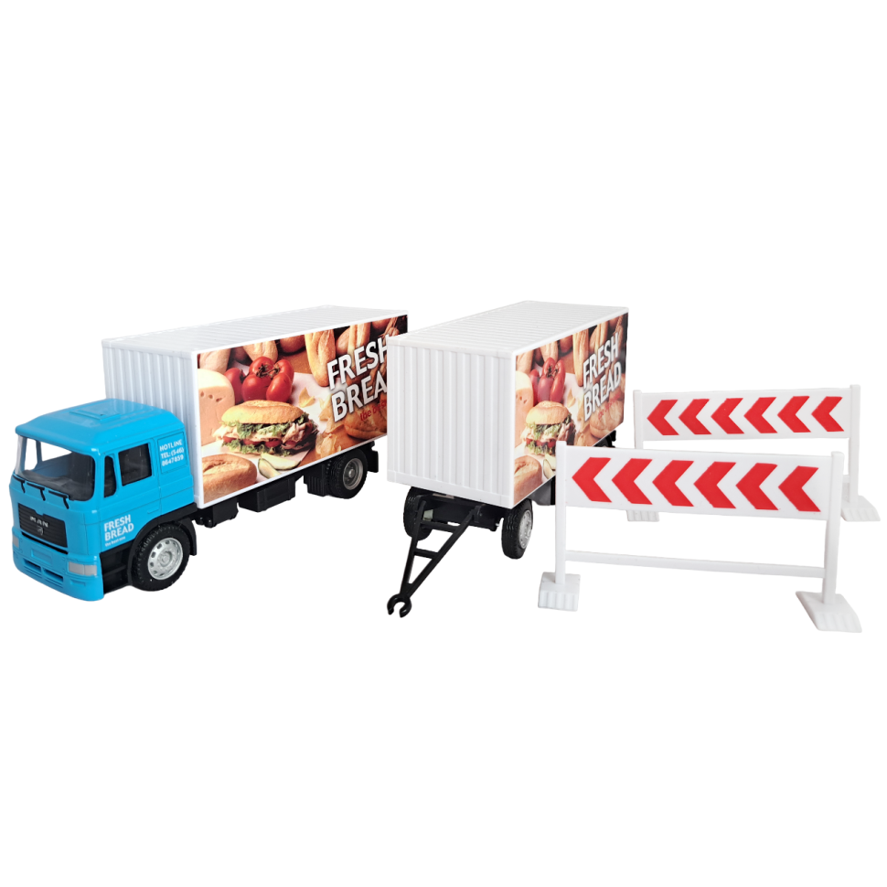 Грузовик MAN доставки продуктов набор коллекционная машинка масштаб 1:64 фото