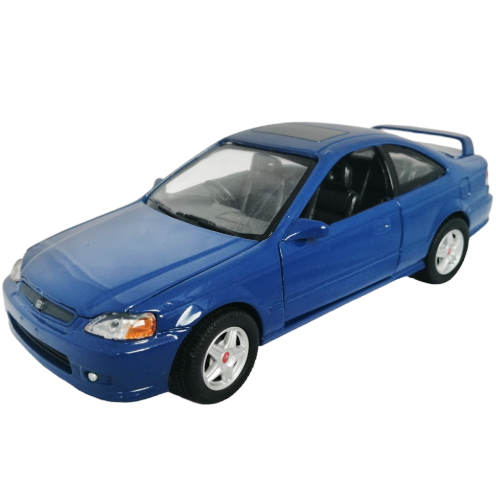 Honda 2000 Civic Si Coupe 1:24 коллекционная модель автомобиля blue фото