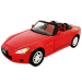 Honda S2000 масштаб 1:24 коллекционная металлическая модель автомобиля red фото - 1