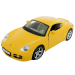 Porsche Cayman S масштаб 1:32 Bburago коллекционная модель автомобиля yellow фото - 1