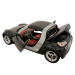 Smart Roadster коллекционная модель автомобиля 1:24 black фото - 3