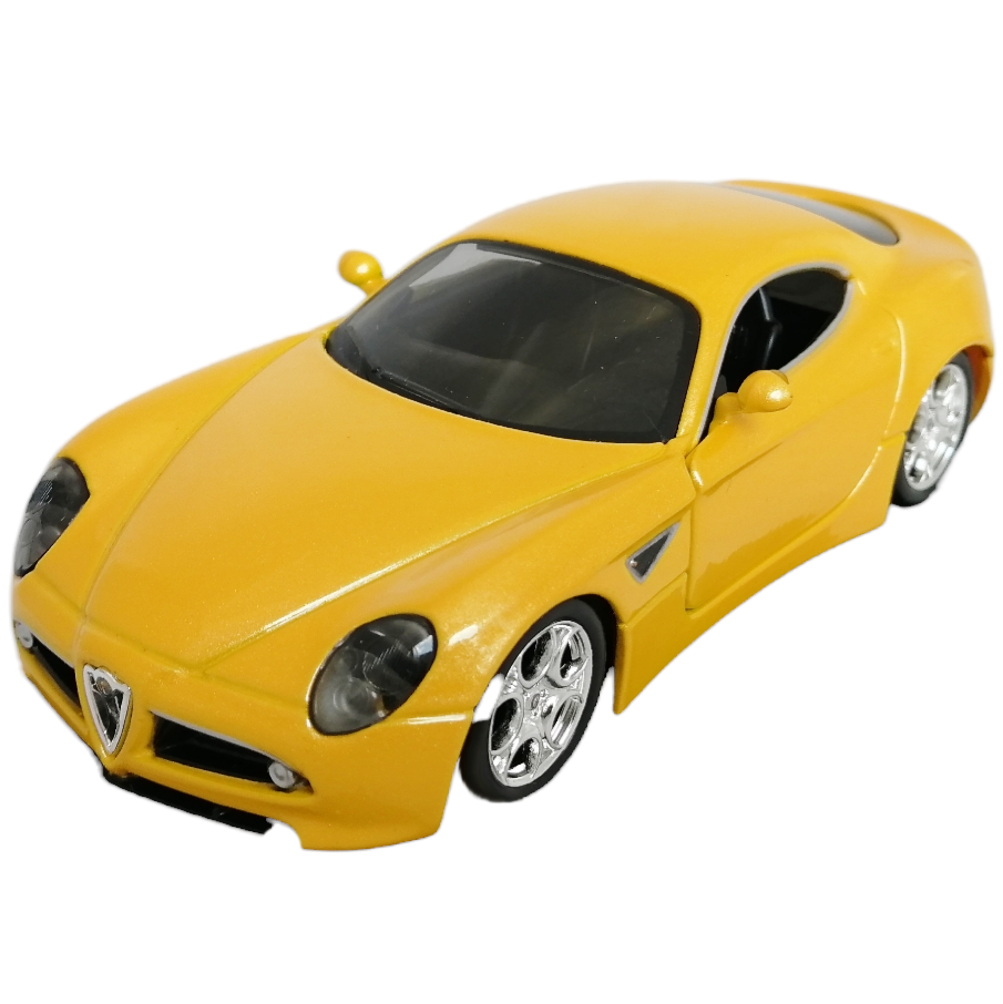 Alfa 8C Competizione масштаб 1:32 Bburago коллекционная модель автомобиля yellow фото