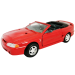 Ford 1998 Mustang Convertible 1:24 коллекционная металлическая модель автомобиля red фото - 1