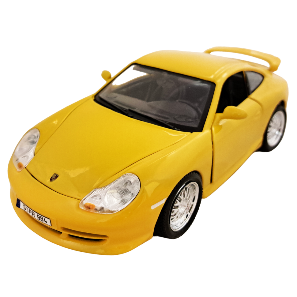 Porsche GT3 Strasse 1:18 Bburago коллекционная модель автомобиля yellow фото