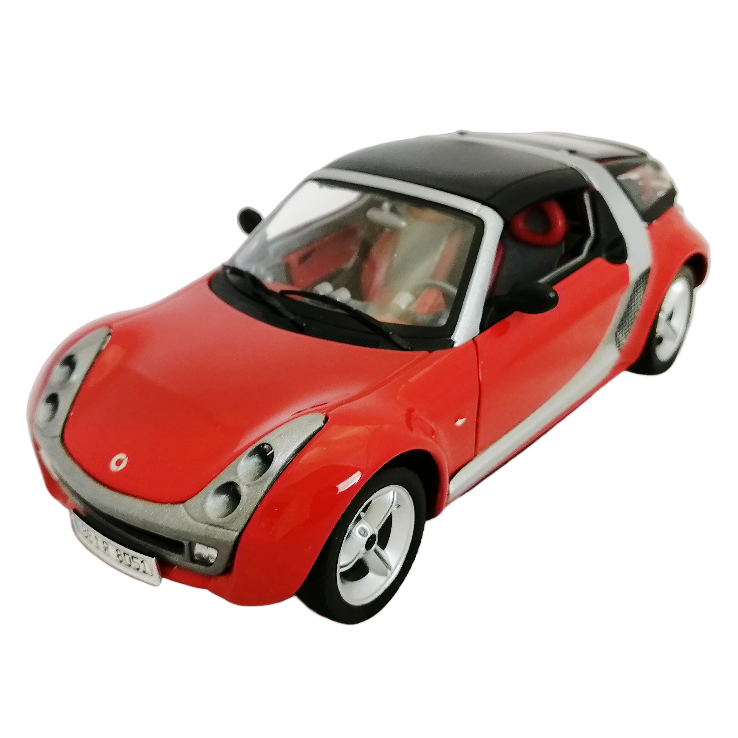 Smart Roadster Coupe 1:24 коллекционная масштабная металлическая машинка red фото