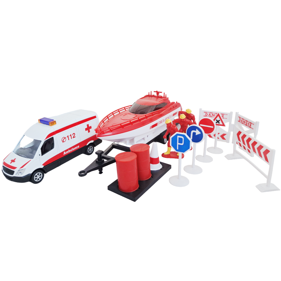 Служба спасения набор коллекционная машинка масштаб 1:64 фото