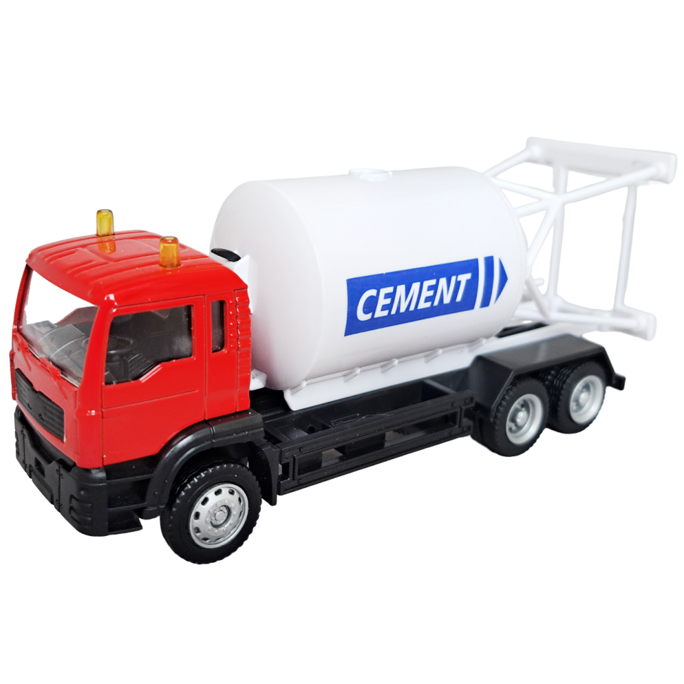 Грузовик-цементовоз с башней-цистерной коллекционная машинка масштаб 1:64 фото