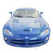 Dodge Viper SRT-10 коллекционная модель автомобиля 1:24 blue фото - 4