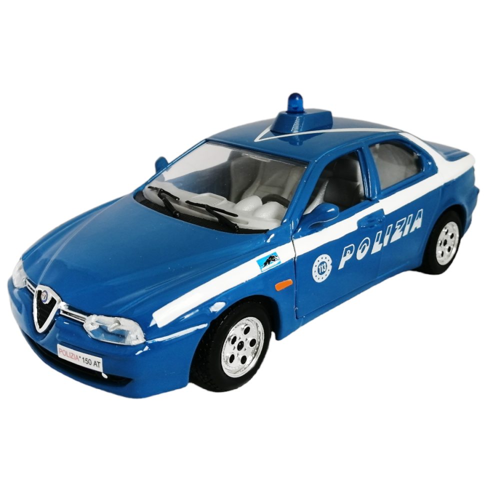 Alfa Romeo 156 Polizia 1:24 коллекционная масштабная модель автомобиля фото