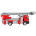 Пожарная автолестница MAN коллекционная машинка масштаб 1:64 фото - 3