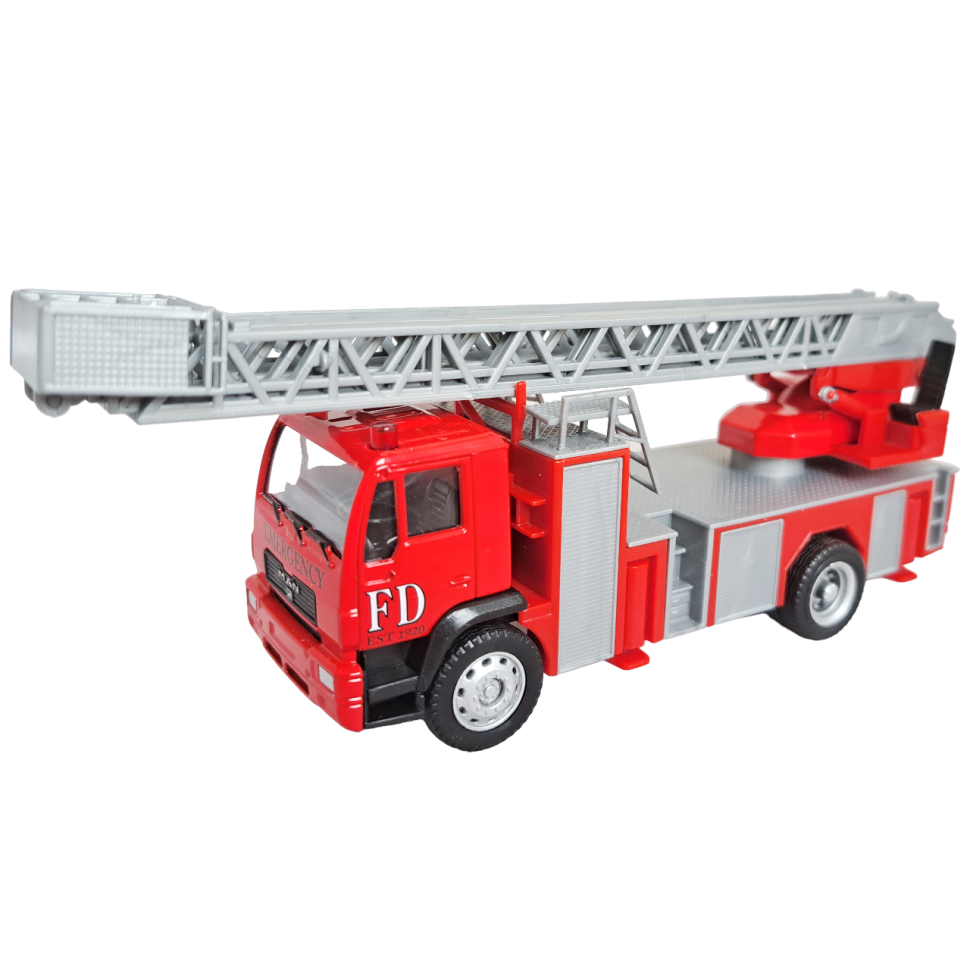 Пожарная автолестница MAN коллекционная машинка масштаб 1:64 фото