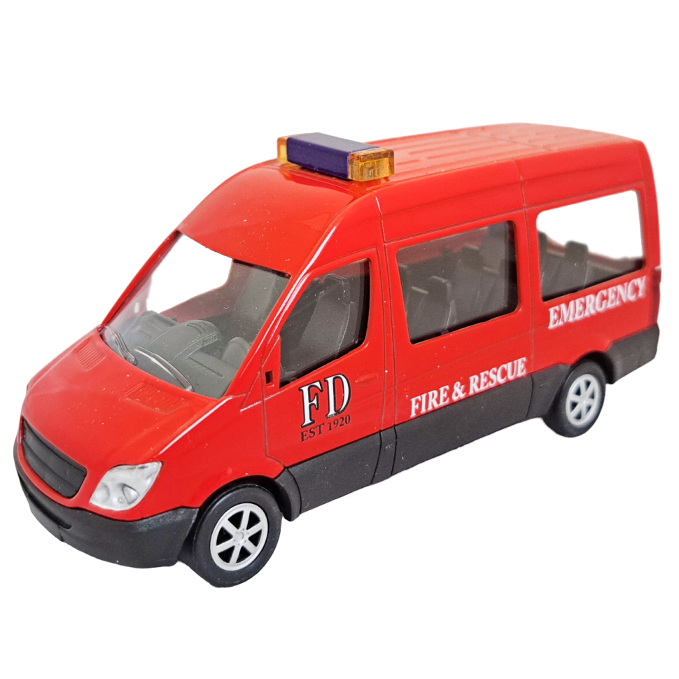 Пожарный фургон коллекционная машинка масштаб 1:64 фото