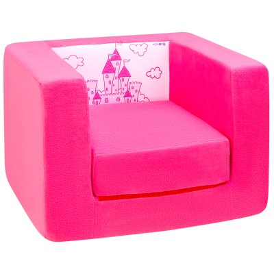 Раскладное бескаркасное (мягкое) детское кресло серии "Дрими", цвет Элис+Роуз