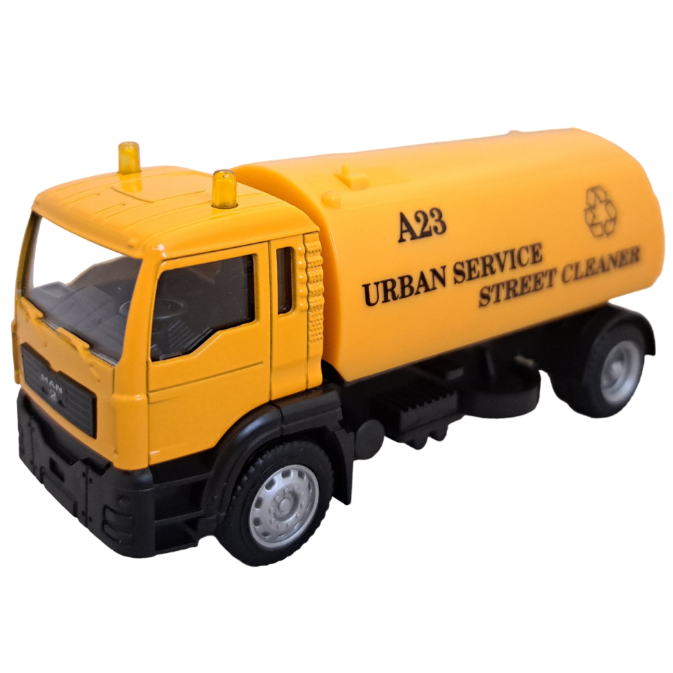 Грузовик MAN службы уборки улиц коллекционная машинка масштаб 1:64 фото