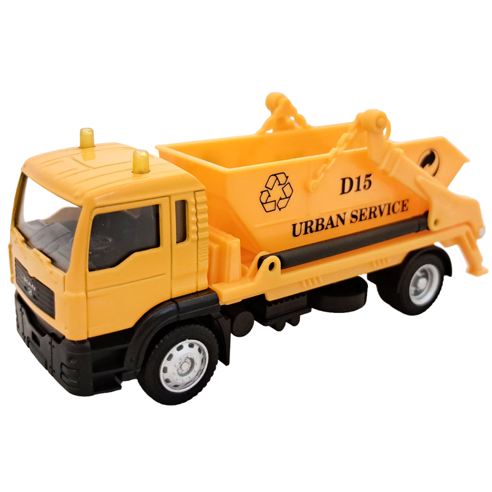 Грузовик MAN бункеровоз коллекционная машинка масштаб 1:64 фото